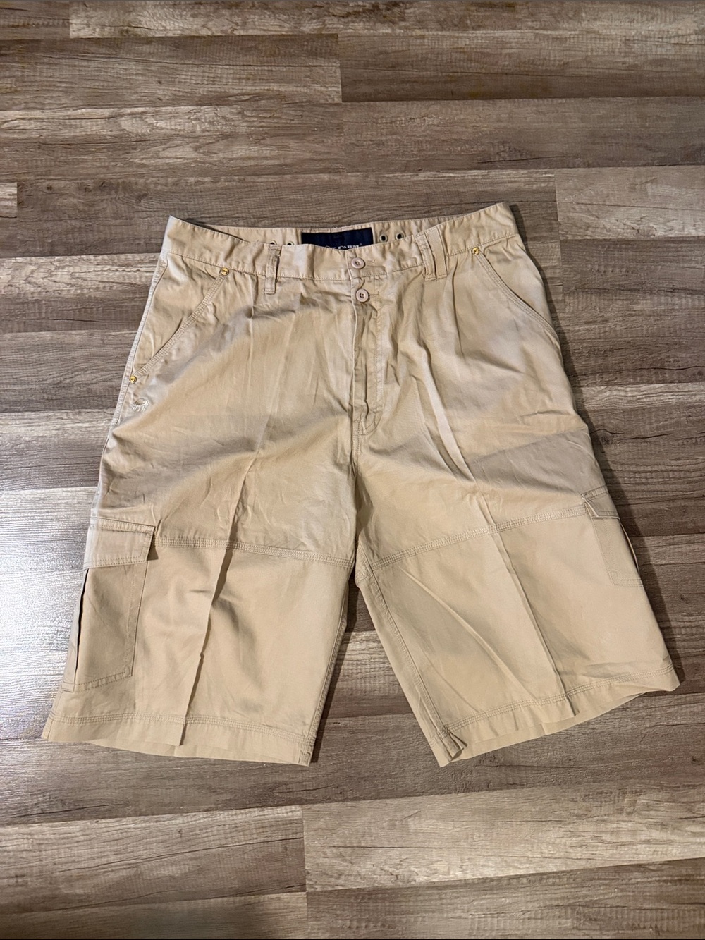 Phat Farm Men's Tan Cargo Shorts - Classic Casual Style